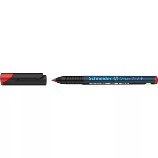 Alkoholos marker, OHP, 0,7 mm, SCHNEIDER "Maxx 222 F", piros