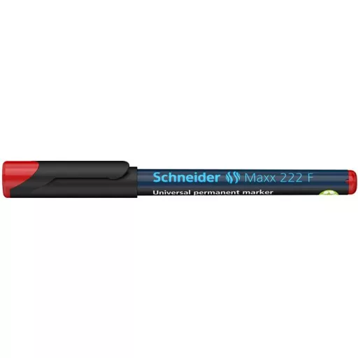 Alkoholos marker, OHP, 0,7 mm, SCHNEIDER "Maxx 222 F", piros