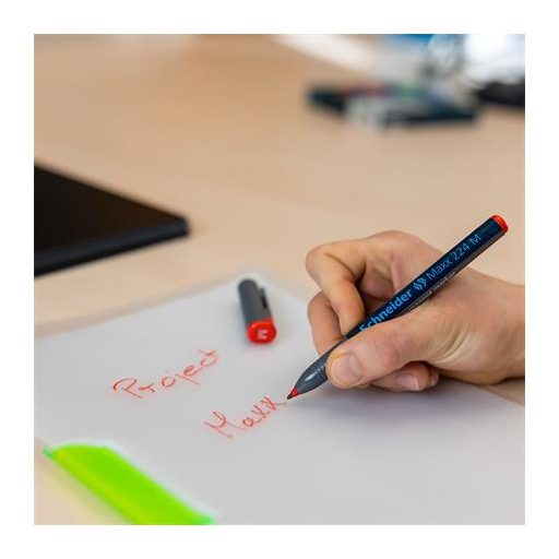 Alkoholos marker, OHP, 1 mm, SCHNEIDER "Maxx 224 M", fekete