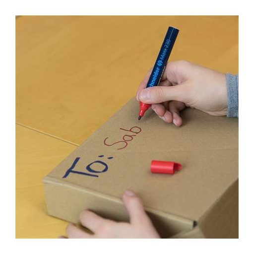 Alkoholos marker, 1-3 mm, fémházas, SCHNEIDER "Maxx 230", fekete