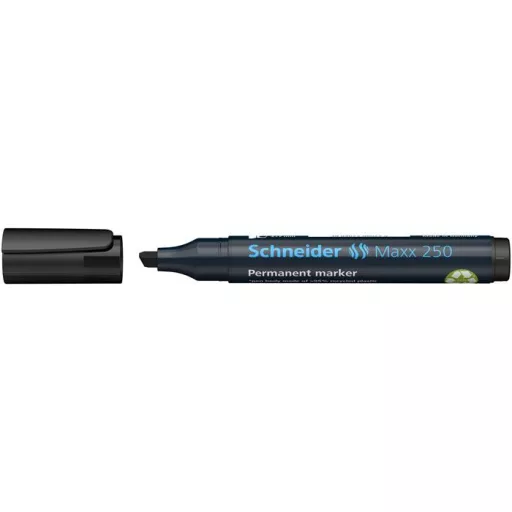 Alkoholos marker, 2-7 mm, vágott, SCHNEIDER "Maxx 250", fekete