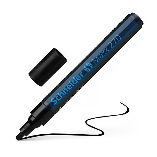 Lakkmarker, 1-3 mm, SCHNEIDER "Maxx 270", fekete