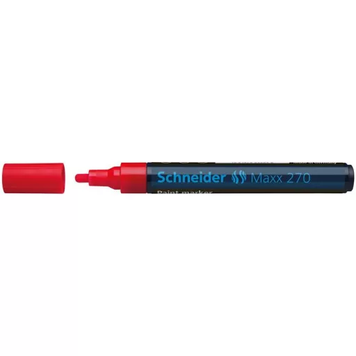 Lakkmarker, 1-3 mm, SCHNEIDER "Maxx 270", piros