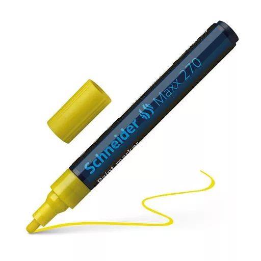 Lakkmarker, 1-3 mm, SCHNEIDER "Maxx 270", sárga