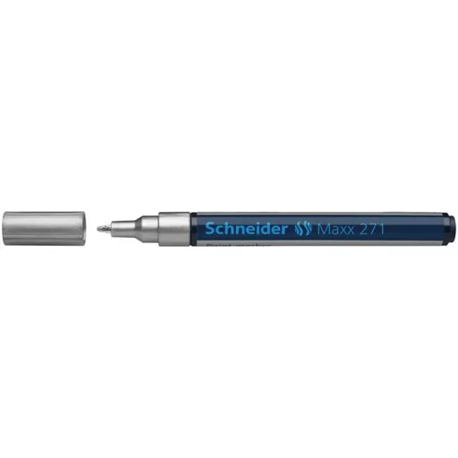 Lakkmarker, 1-2 mm, SCHNEIDER "Maxx 271", ezüst