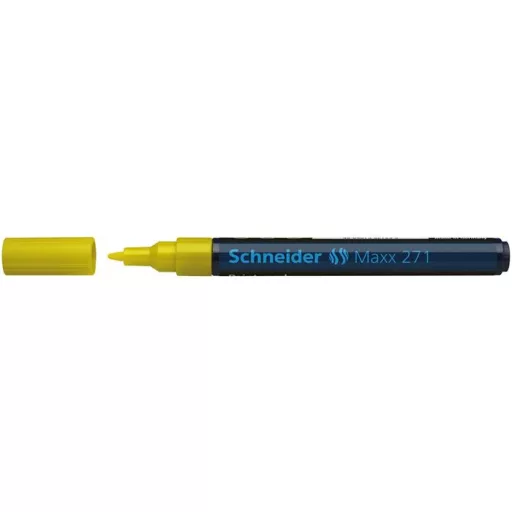 Lakkmarker, 1-2 mm, SCHNEIDER "Maxx 271", sárga