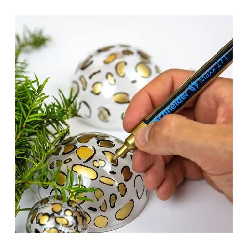 Lakkmarker, 1-2 mm, SCHNEIDER "Maxx 271", sárga