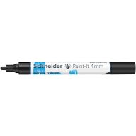   Dekormarker, akril, 4 mm, SCHNEIDER "Paint-It 320", fekete