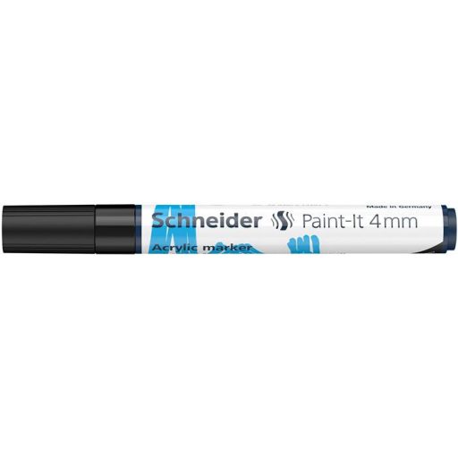 Dekormarker, akril, 4 mm, SCHNEIDER "Paint-It 320", fekete