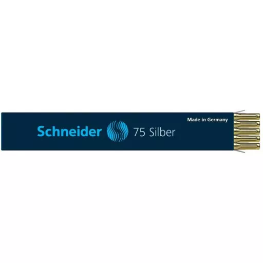 Golyóstollbetét, 0,5 mm, SCHNEIDER "75 Silver", ezüst