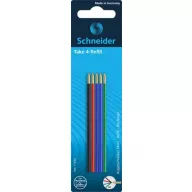   Golyóstollbetét, 0,5 mm, SCHNEIDER "Take 4", 4 különböző szín