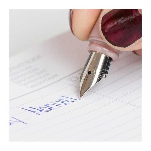 Töltőtoll, M-es, SCHNEIDER "Ceod Shiny", gyöngyház rózsaszín