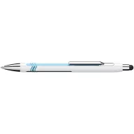   Golyóstoll, 0,7 mm, nyomógombos, érintőképernyőhöz, fehér-kék tolltest, SCHNEIDER "Epsilon Touch XB", kék