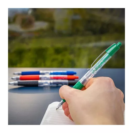 Zseléstoll, 0,4 mm, nyomógombos, SCHNEIDER "Gelion +", zöld