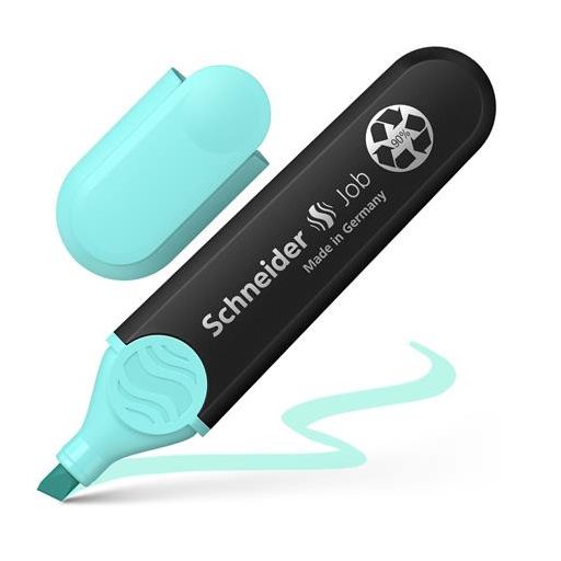 Szövegkiemelő készlet, 1-5 mm, SCHNEIDER "Job Pastel", 4 különböző pasztell szín