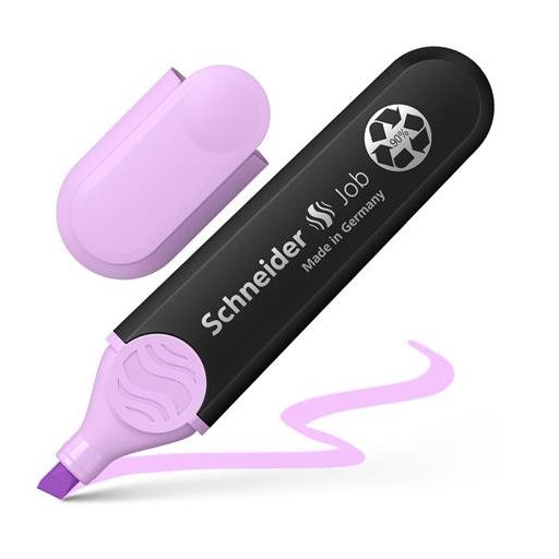 Szövegkiemelő készlet, 1-5 mm, SCHNEIDER "Job Pastel", 6 különböző pasztell szín