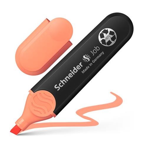 Szövegkiemelő készlet, 1-5 mm, SCHNEIDER "Job Pastel", 6 különböző pasztell szín