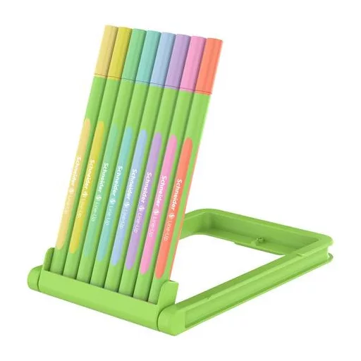 Tűfilc készlet, 0,4 mm, SCHNEIDER "Line-Up Pastel", 8 különböző pasztell szín