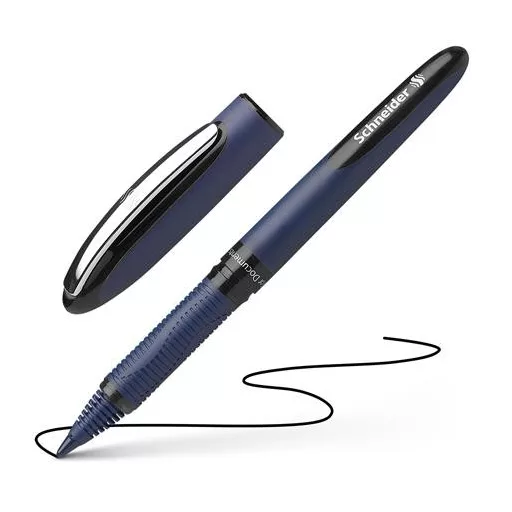 Rollertoll, 0,6 mm, SCHNEIDER "One Business", fekete