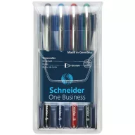   Rollertoll készlet, 0,6 mm, "SCHNEIDER "One Business", 4 szín