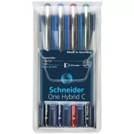   Rollertoll készlet, 0,5 mm, SCHNEIDER "One Hybrid C", 4 szín