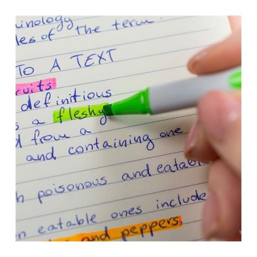 Szövegkiemelő toll készlet, 1-4 mm, SCHNEIDER "Shine-Up", 4 különböző szín