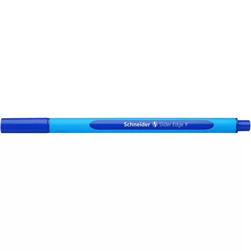 Golyóstoll, 0,3 mm, kupakos, SCHNEIDER "Slider Edge F", kék