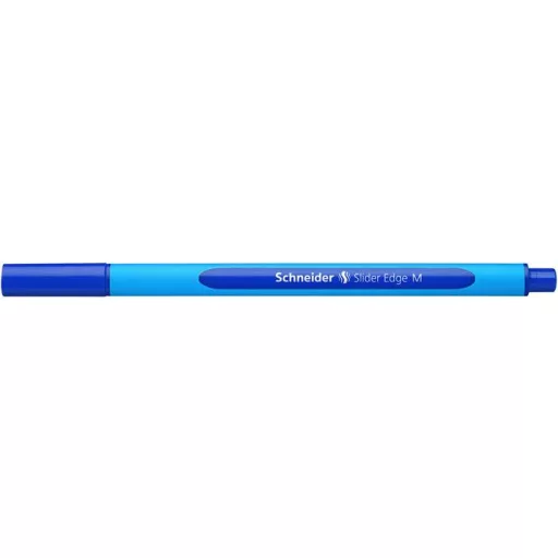Golyóstoll, 0,5 mm, kupakos, SCHNEIDER "Slider Edge M", kék
