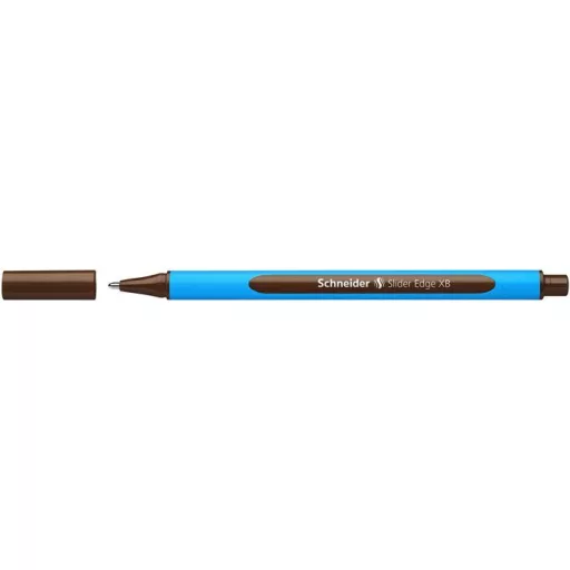 Golyóstoll, 0,7 mm, kupakos, SCHNEIDER "Slider Edge XB", barna