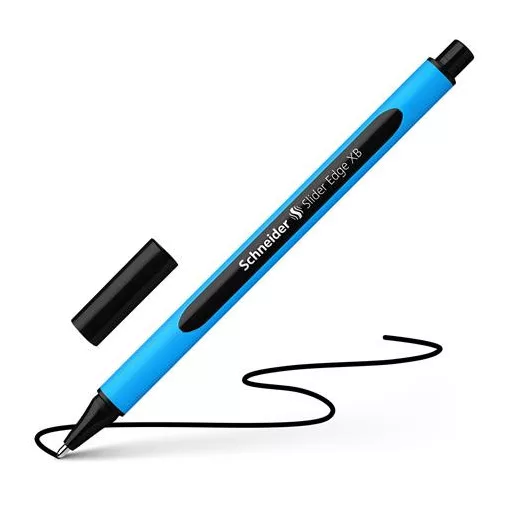 Golyóstoll, 0,7 mm, kupakos, SCHNEIDER "Slider Edge XB", fekete