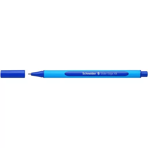 Golyóstoll, 0,7 mm, kupakos, SCHNEIDER "Slider Edge XB", kék