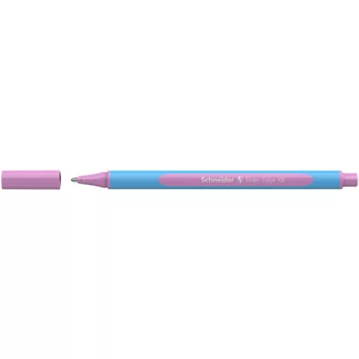 Golyóstoll, 0,7 mm, kupakos, SCHNEIDER "Slider Edge XB Pastel", lila