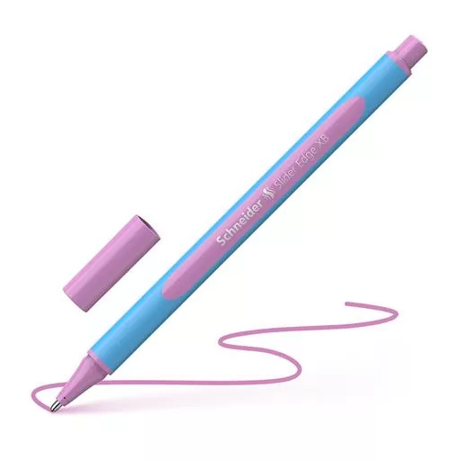 Golyóstoll, 0,7 mm, kupakos, SCHNEIDER "Slider Edge XB Pastel", lila