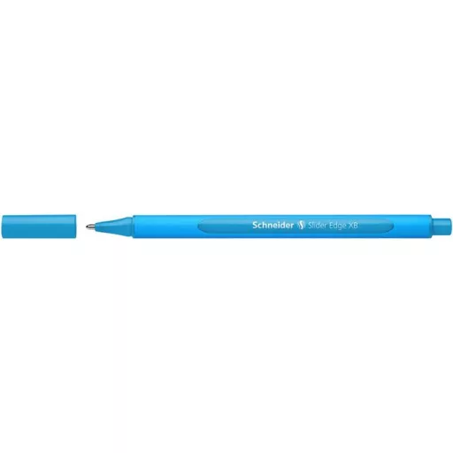 Golyóstoll, 0,7 mm, kupakos, SCHNEIDER "Slider Edge XB", világoskék