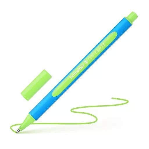 Golyóstoll, 0,7 mm, kupakos, SCHNEIDER "Slider Edge XB", világoszöld