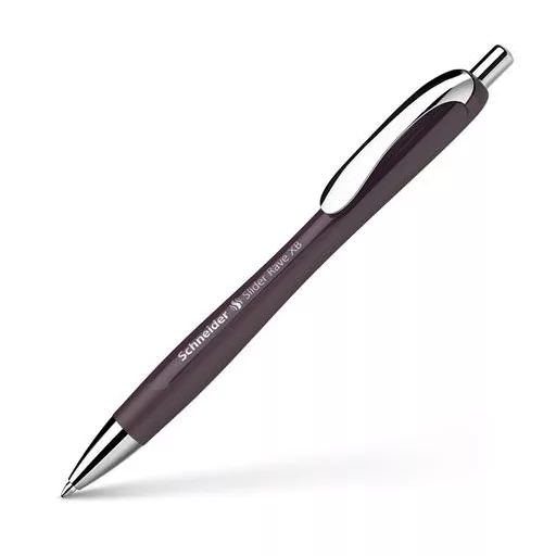 Golyóstoll, 0,7 mm, nyomógombos, SCHNEIDER "Slider Rave XB", szilva lila