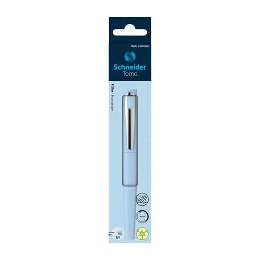 Töltőtoll, M-es, SCHNEIDER "Tomo", jégkék
