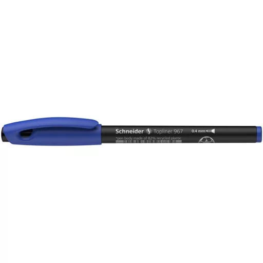 Tűfilc, 0,4 mm, SCHNEIDER "Topliner 967", kék