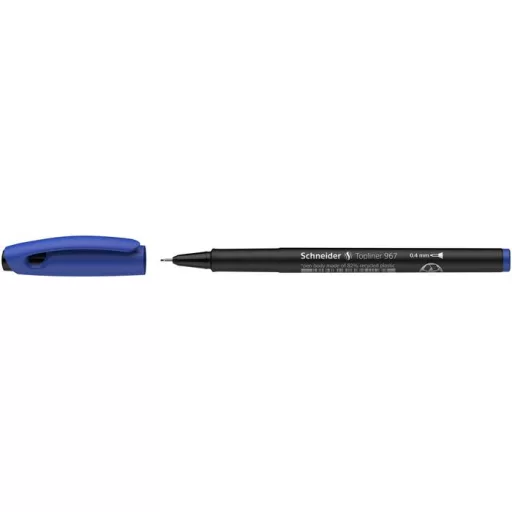 Tűfilc, 0,4 mm, SCHNEIDER "Topliner 967", kék