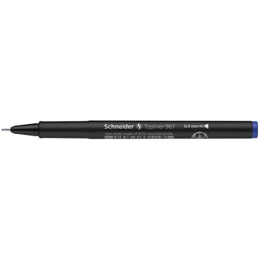 Tűfilc, 0,4 mm, SCHNEIDER "Topliner 967", kék