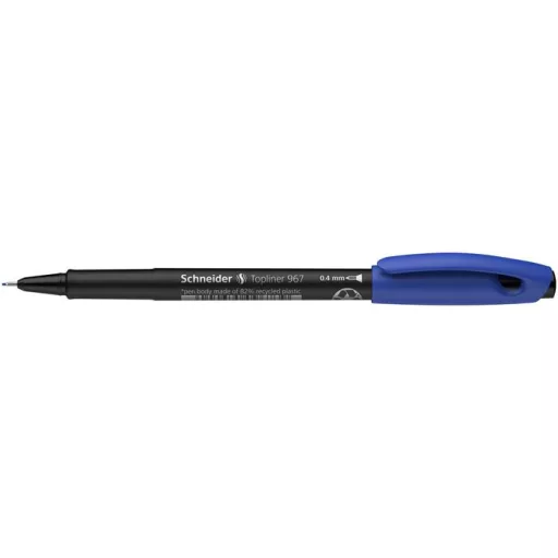 Tűfilc, 0,4 mm, SCHNEIDER "Topliner 967", kék