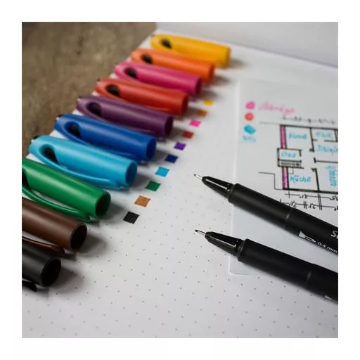 Tűfilc, 0,4 mm, SCHNEIDER "Topliner 967", kék