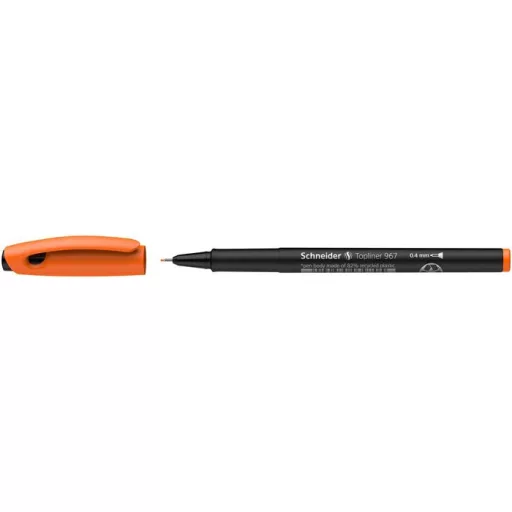 Tűfilc, 0,4 mm, SCHNEIDER "Topliner 967", narancssárga