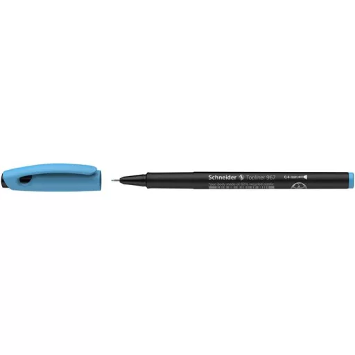 Tűfilc, 0,4 mm, SCHNEIDER "Topliner 967", türkiz