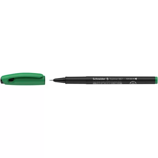 Tűfilc, 0,4 mm, SCHNEIDER "Topliner 967", zöld