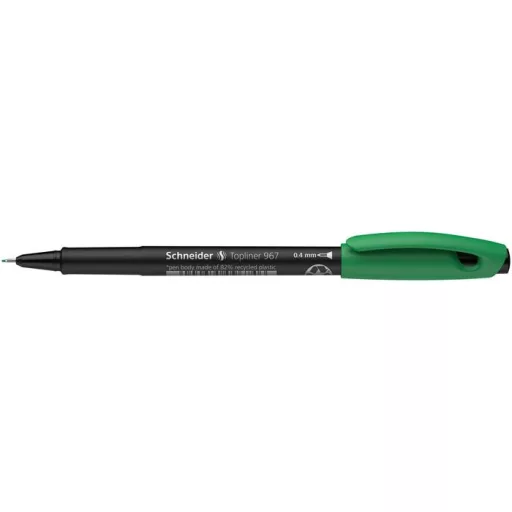 Tűfilc, 0,4 mm, SCHNEIDER "Topliner 967", zöld