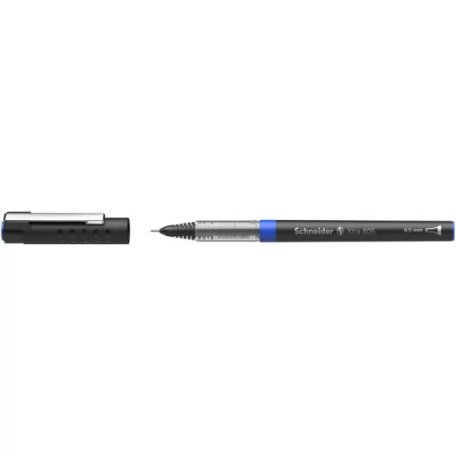 Rollertoll, 0,5 mm, tűhegyű, SCHNEIDER "XTRA 805", kék