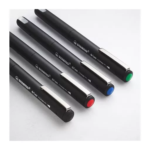 Tűfilc, 0,4 mm, STABILO "dr!ver", fekete