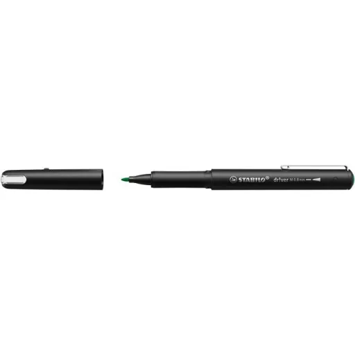 Filctoll, 0,8 mm, STABILO "dr!ver", zöld