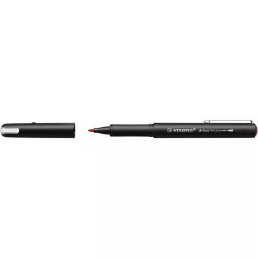 Filctoll, 0,8 mm, STABILO "dr!ver", piros